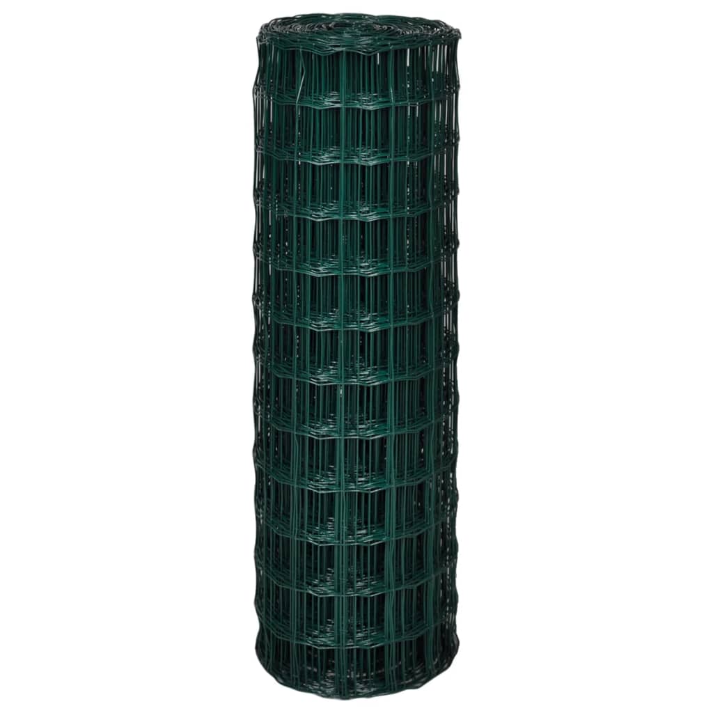 vidaXL Euro ogrodzenie, stalowe, 10 x 1,2 m, zielone