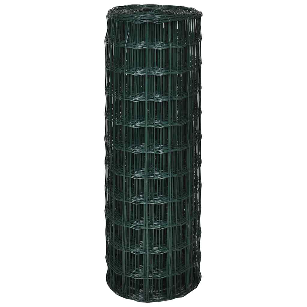 vidaXL Euro ogrodzenie, stalowe, 10 x 1,2 m, zielone