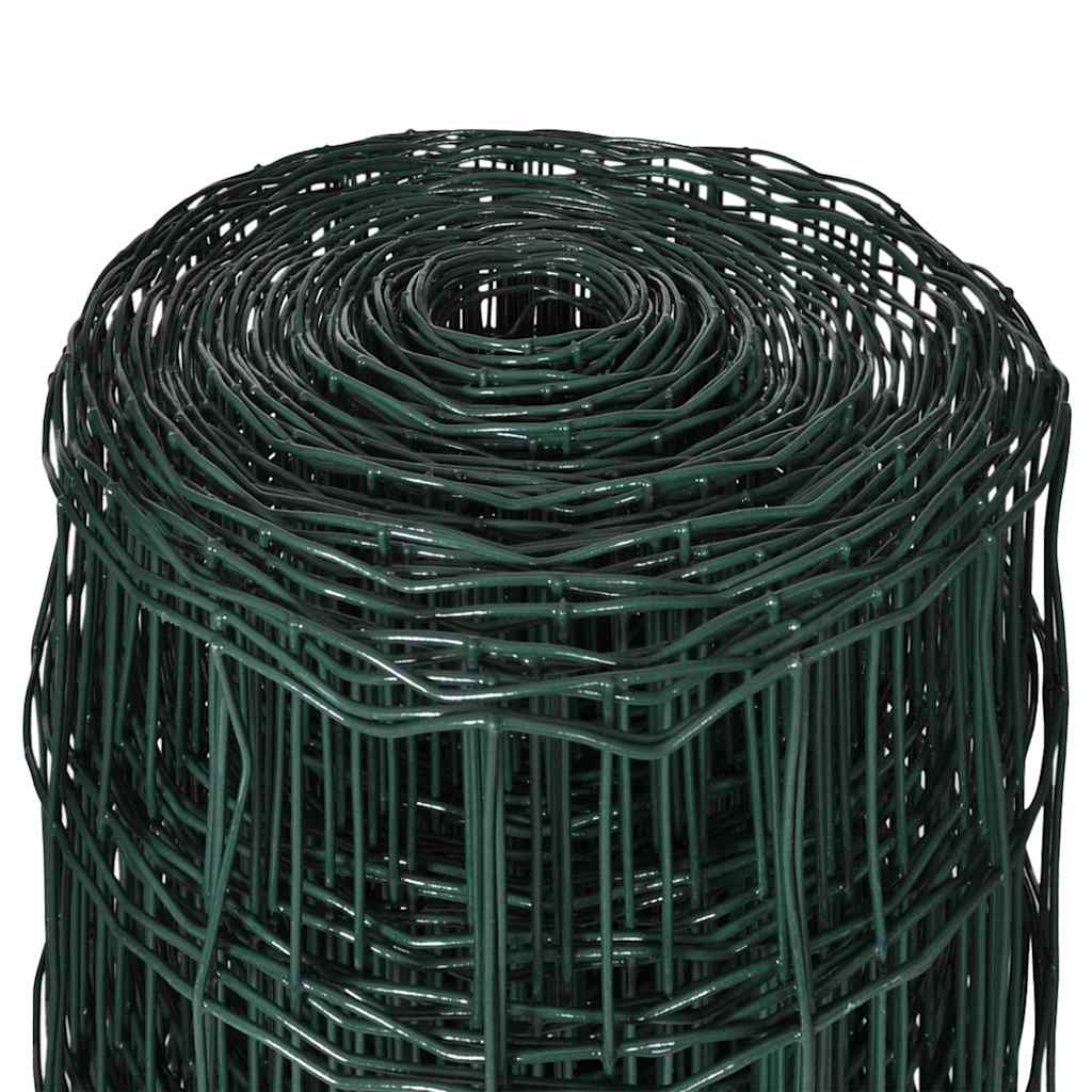 vidaXL Euro ogrodzenie, stalowe, 10 x 1,2 m, zielone