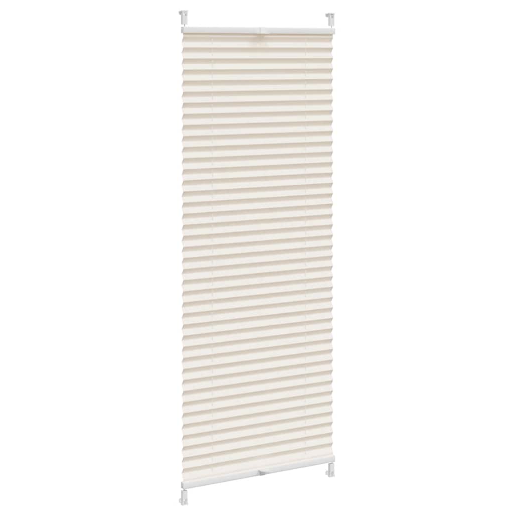 Roleta plisowana kremowa (40x150cm).
