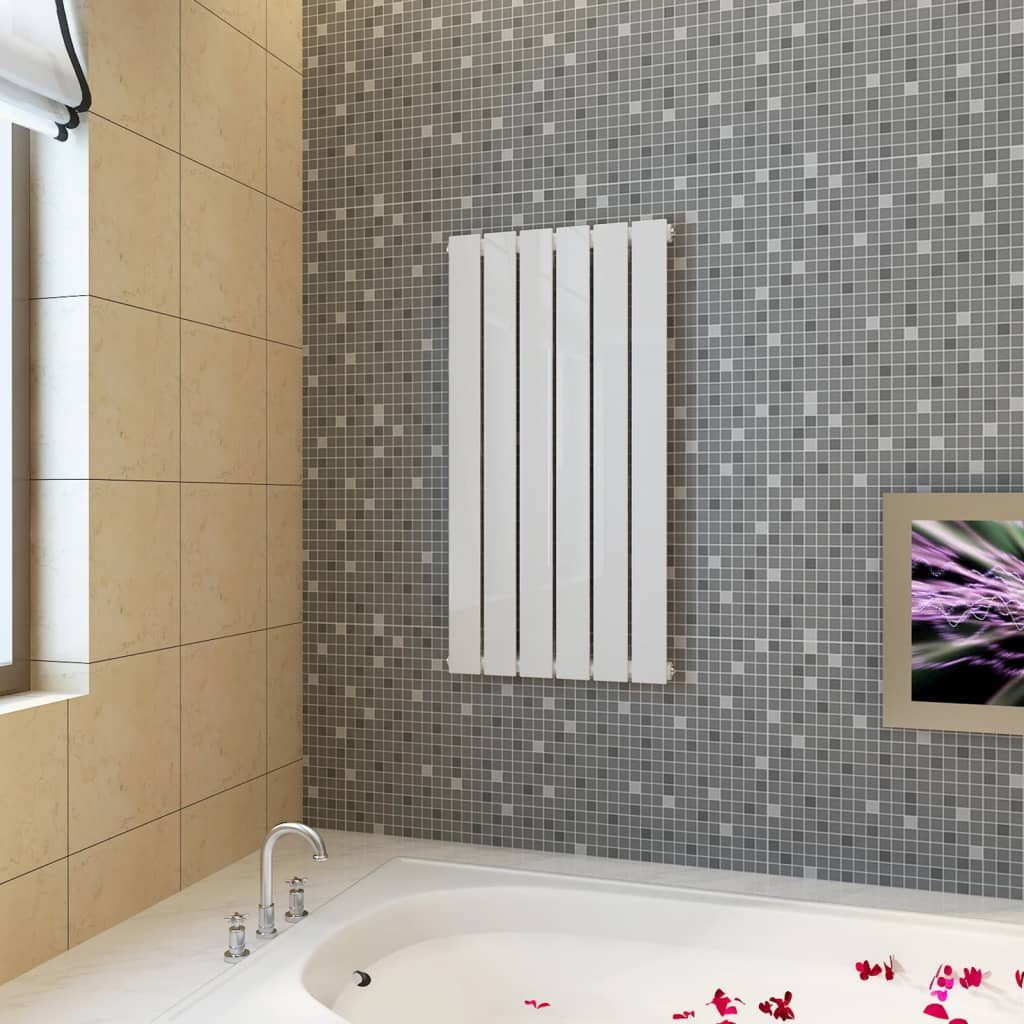 vidaXL Panel grzewczy, kaloryfer, biały, 465 x 900 mm