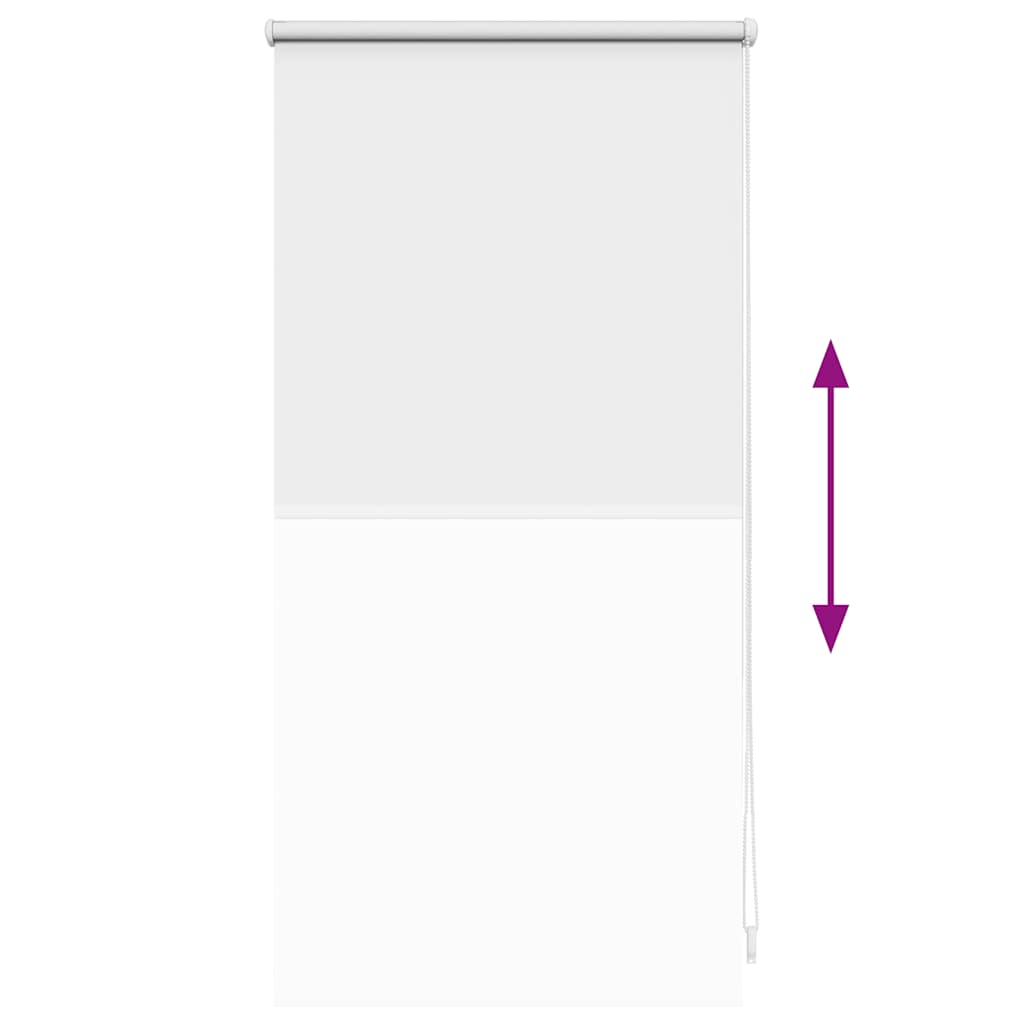 vidaXL Roleta zaciemniająca 44,4x100 cm Szerokość tkaniny 40 cm Biała