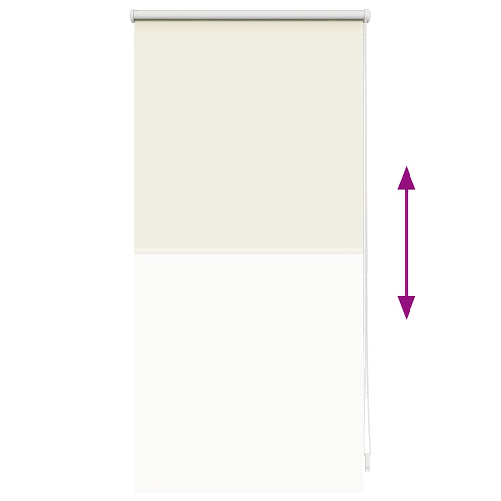 vidaXL Roleta zaciemniająca 44,4x100 cm Szerokość tkaniny 40 cm Ecru