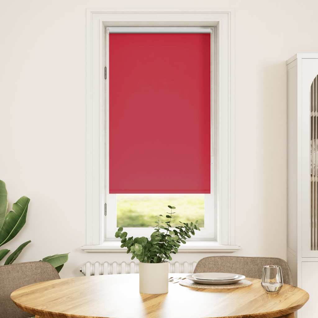 vidaXL Roleta zaciemniająca 64,4x120 cm Szerokość tkaniny 60 cm Czerwona