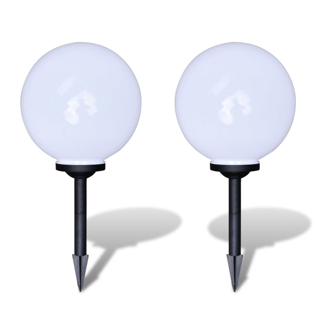 vidaXL Lampy do oświetlenia ścieżki, 2 szt, LED, 30 cm, ze szpikulcami