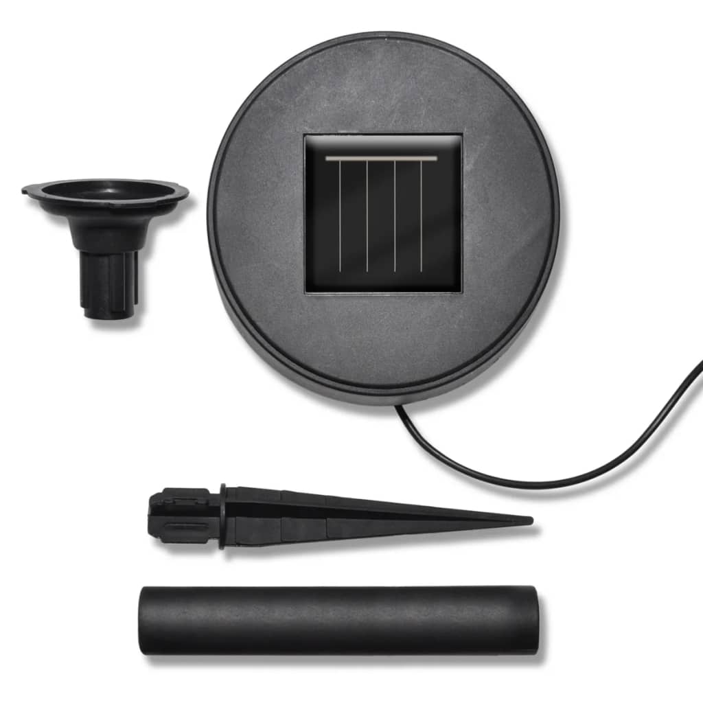 vidaXL Lampy ogrodowe ze szpikulcami i panelem solarnym, 3 LED