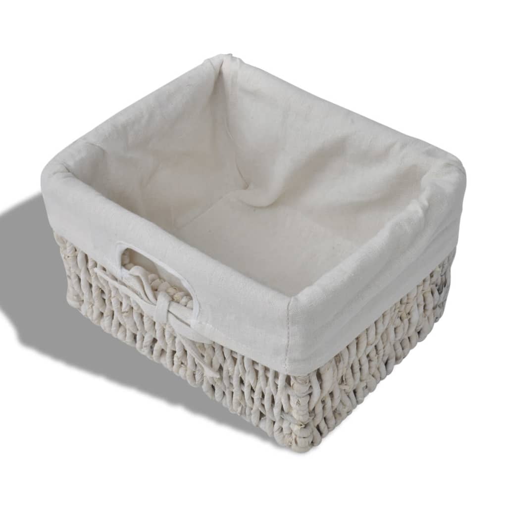 vidaXL Półka ścienna, biała, 60x23,5x33 cm, drewno paulownia