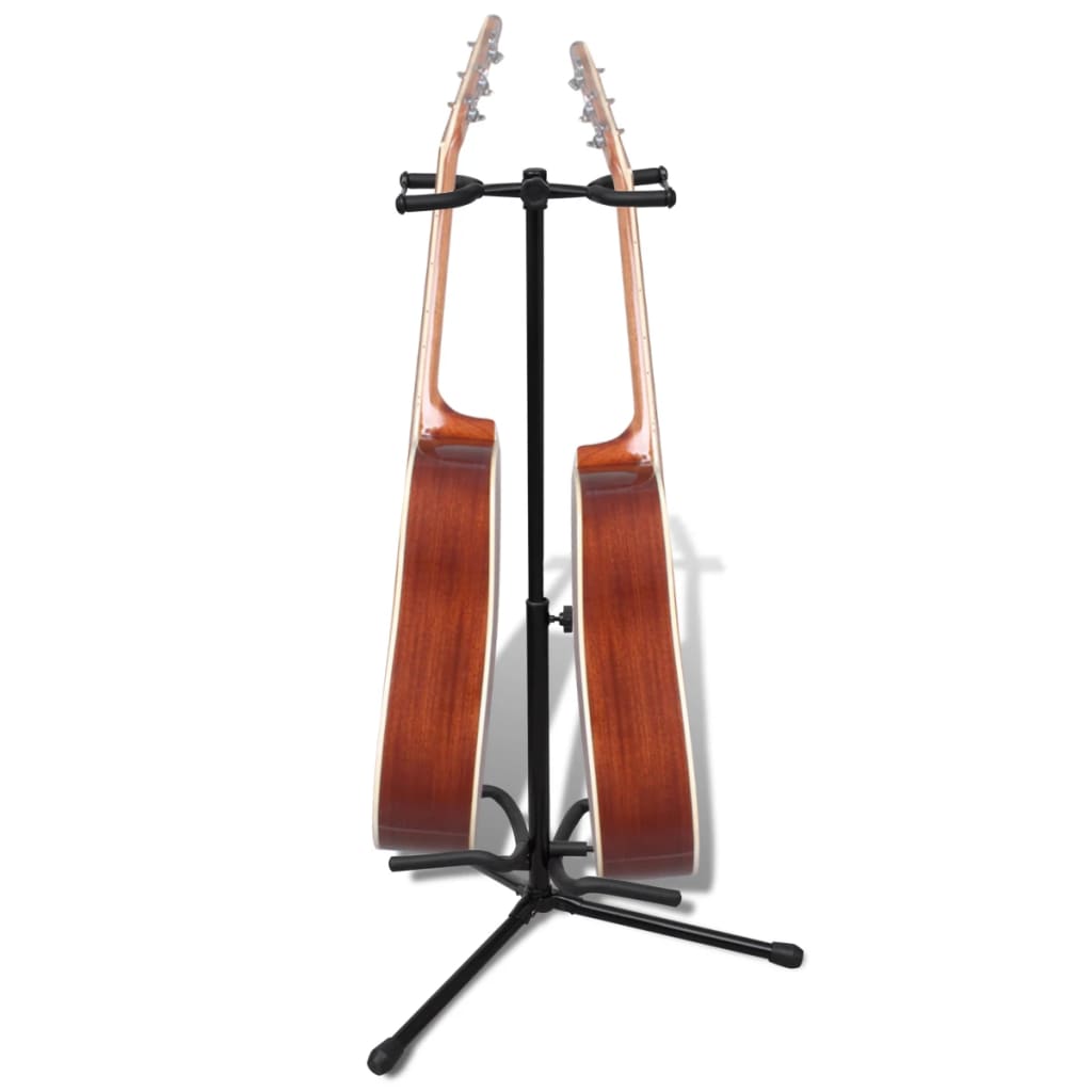 Stojak pod gitarę, regulowany, podwójny