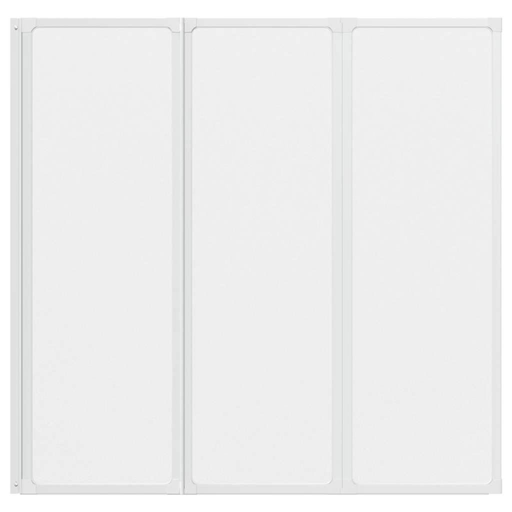 vidaXL Drzwi prysznicowe, 117 x 120 cm, 3 panele, składane