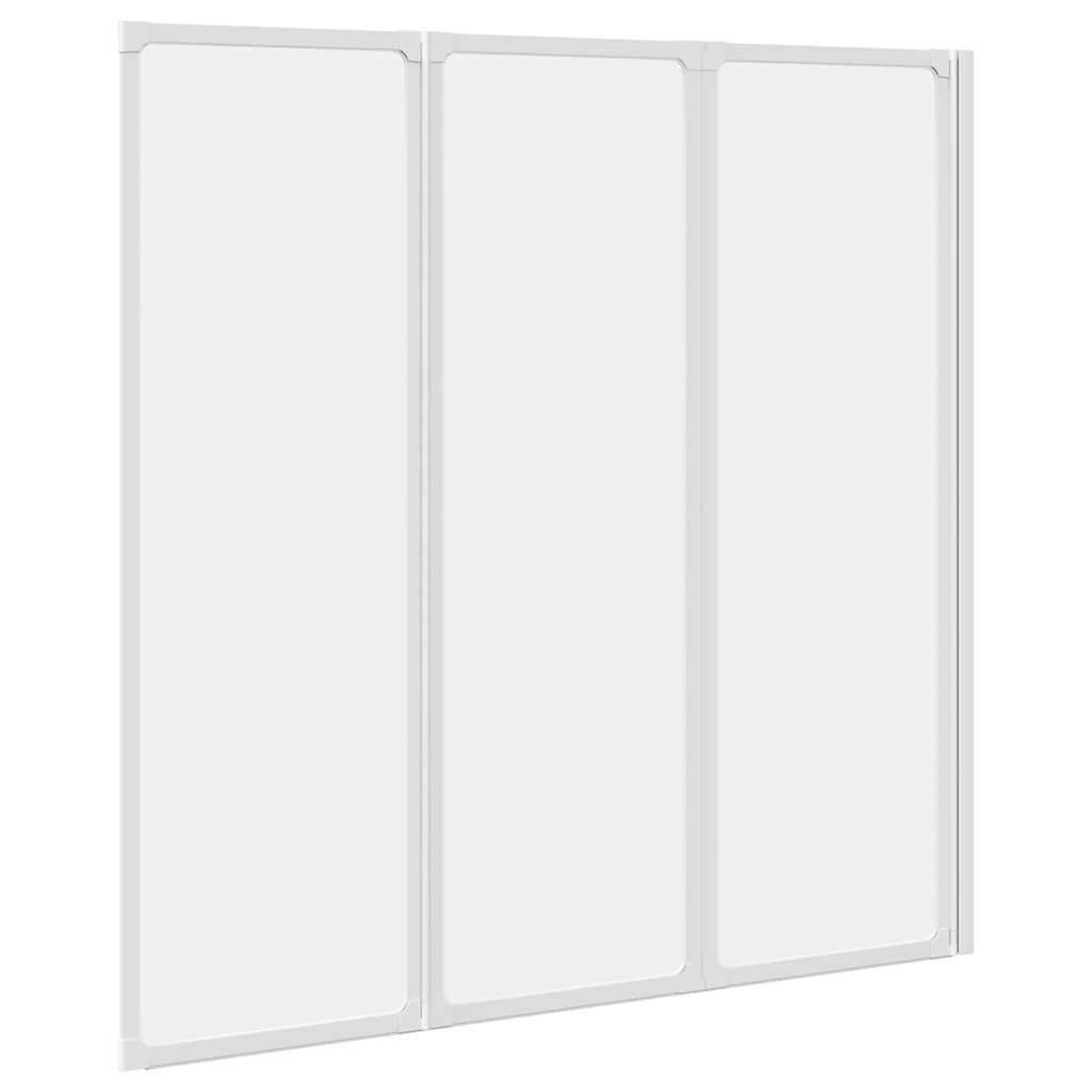 vidaXL Drzwi prysznicowe, 117 x 120 cm, 3 panele, składane