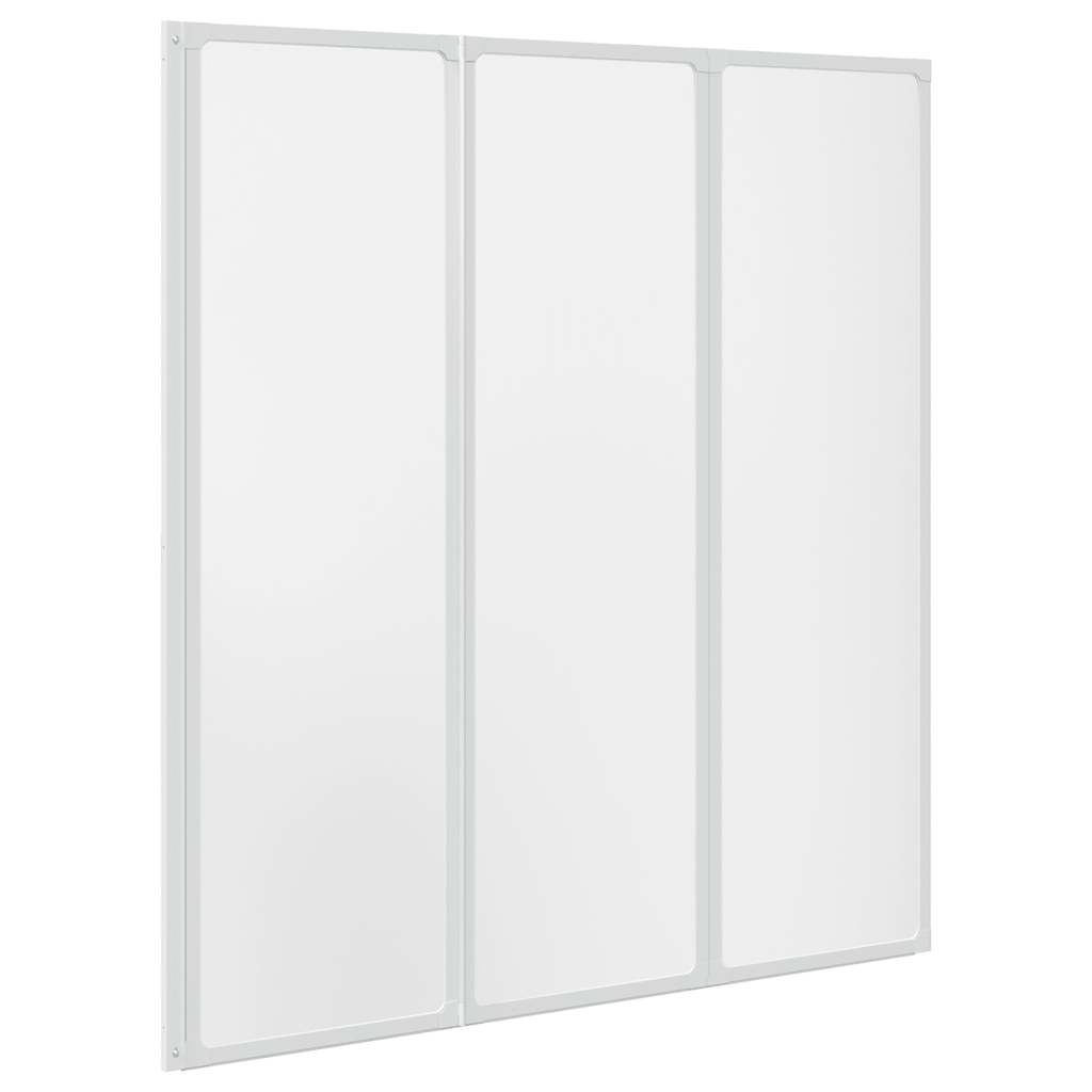 Kabina prysznicowa ścienna, parawan 3 składane panele 141x132 cm