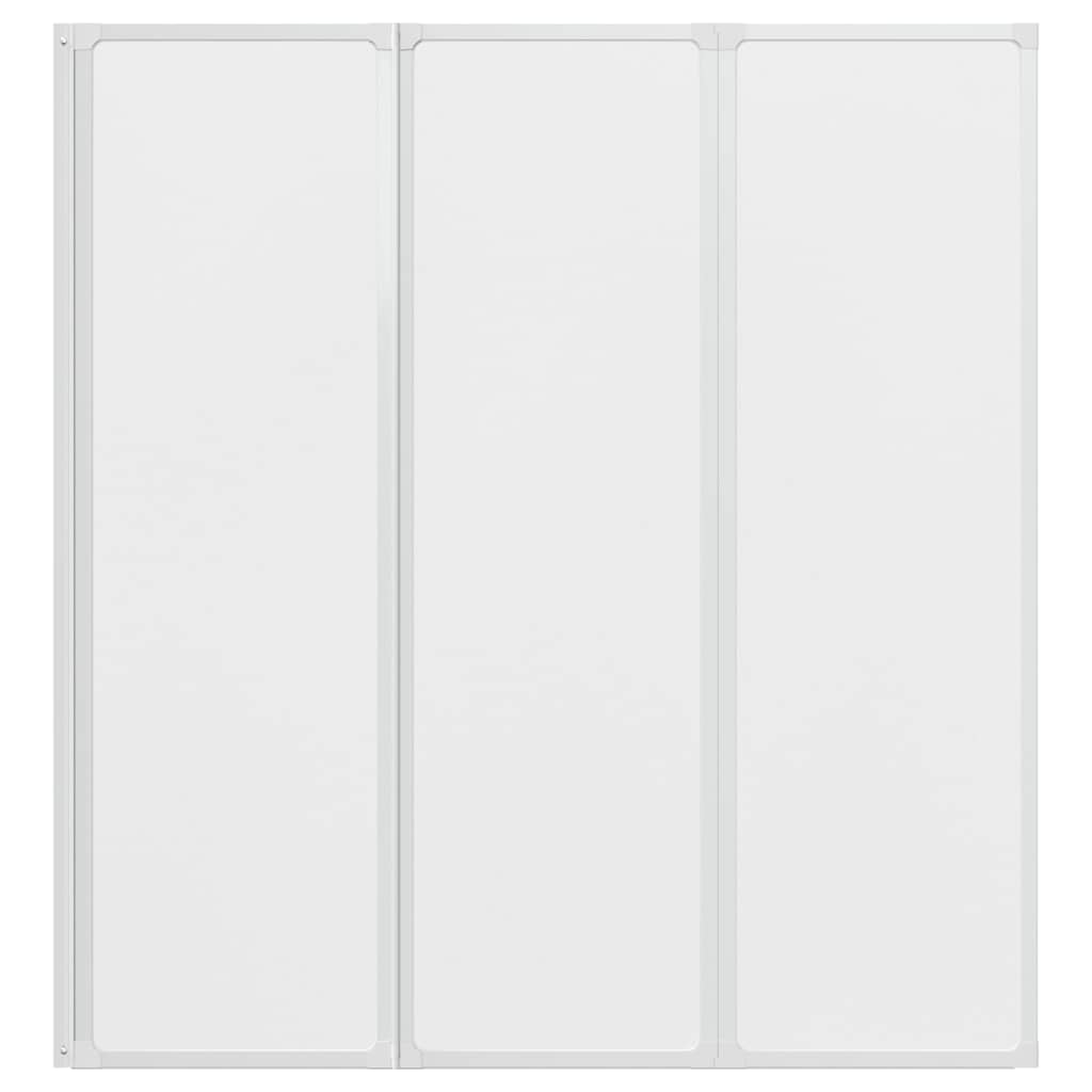Kabina prysznicowa ścienna, parawan 3 składane panele 141x132 cm