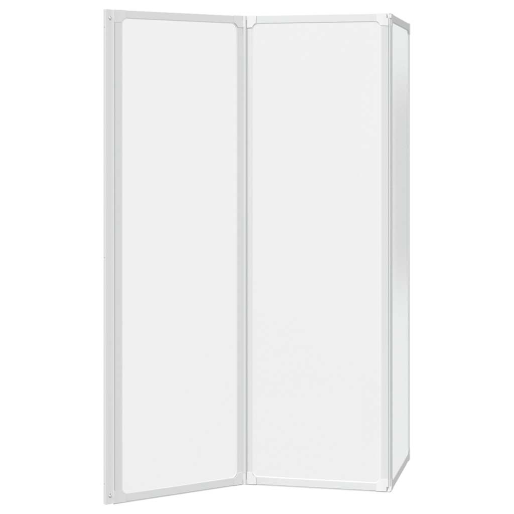 Kabina prysznicowa ścienna, parawan 3 składane panele 141x132 cm