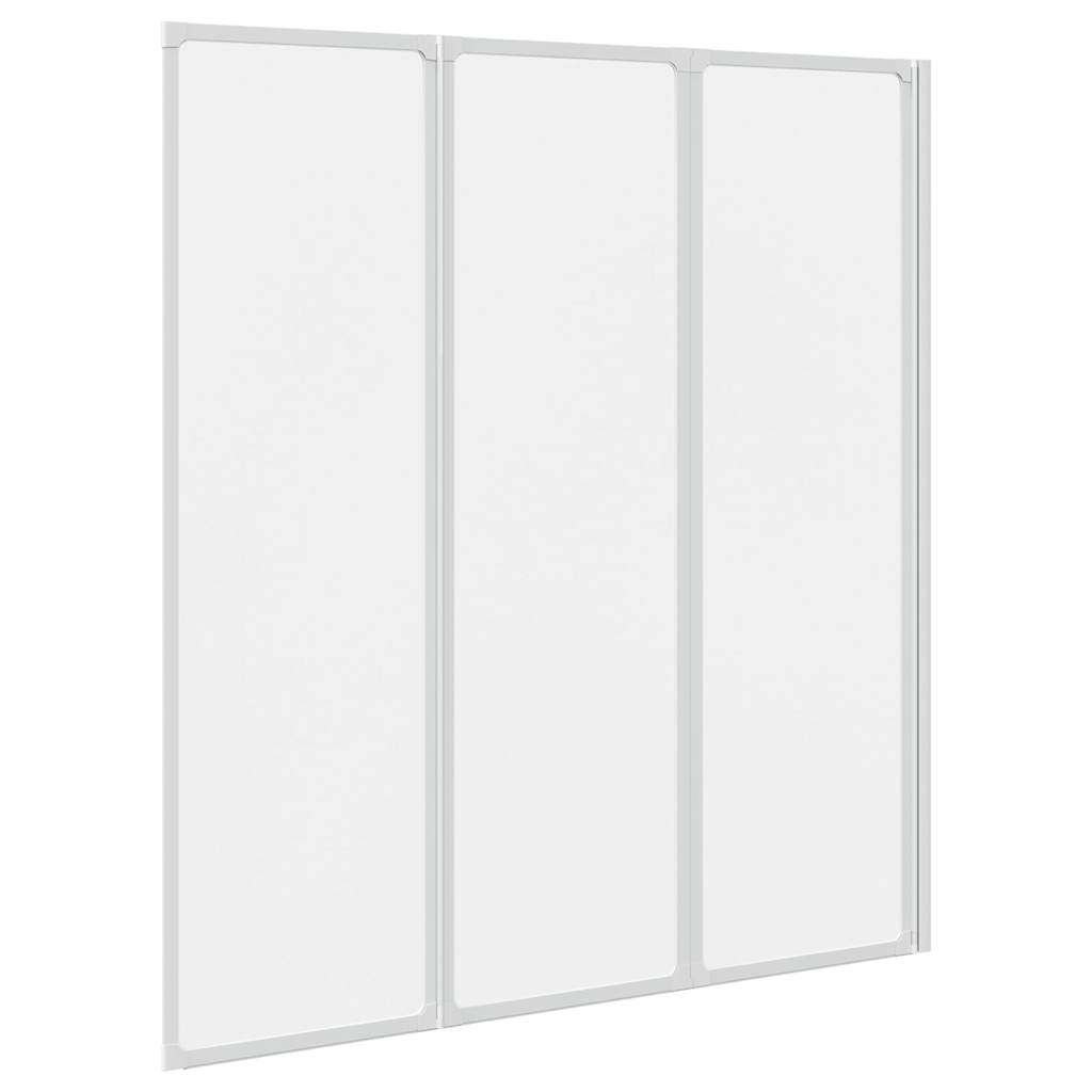 Kabina prysznicowa ścienna, parawan 3 składane panele 141x132 cm