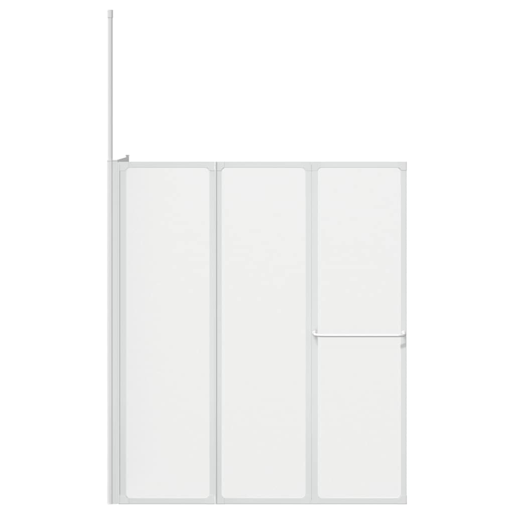 vidaXL Drzwi prysznicowe, kształt L, 70x120x137 cm, 4 panele, składane
