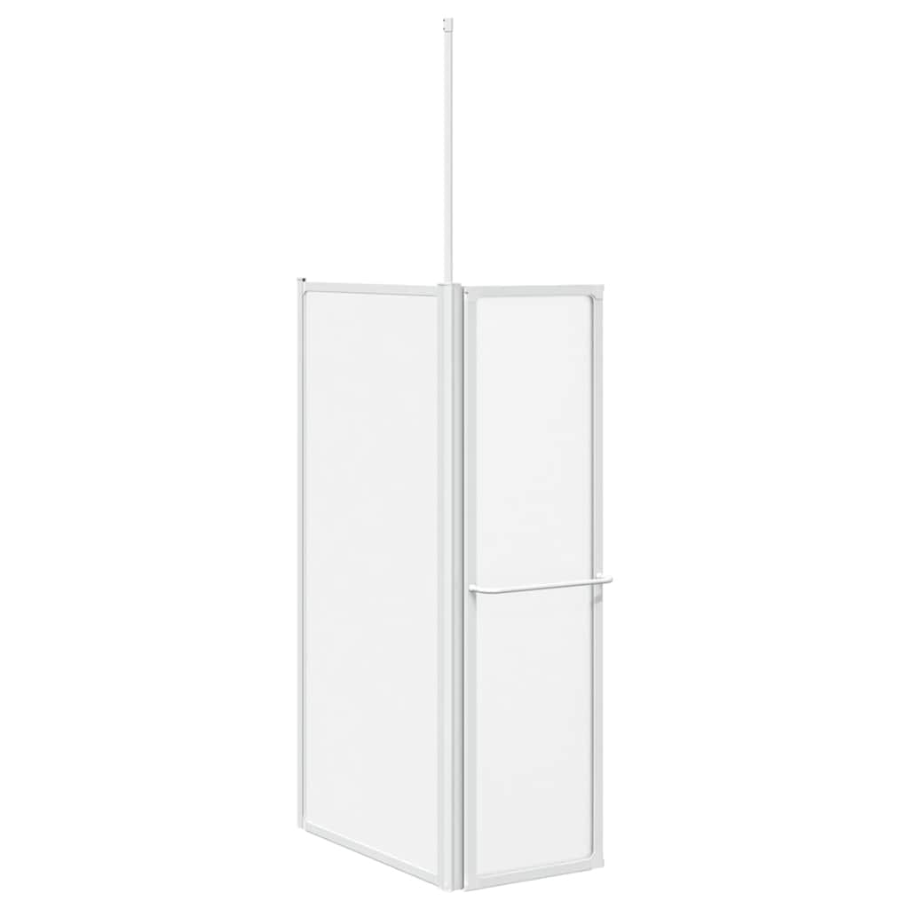 vidaXL Drzwi prysznicowe, kształt L, 70x120x137 cm, 4 panele, składane