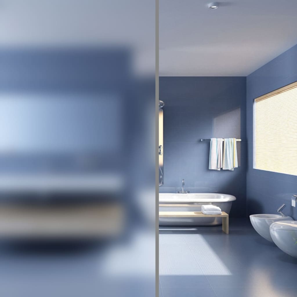 vidaXL Folia okienna, matowa, szara, 0,9 x 20 m, PVC