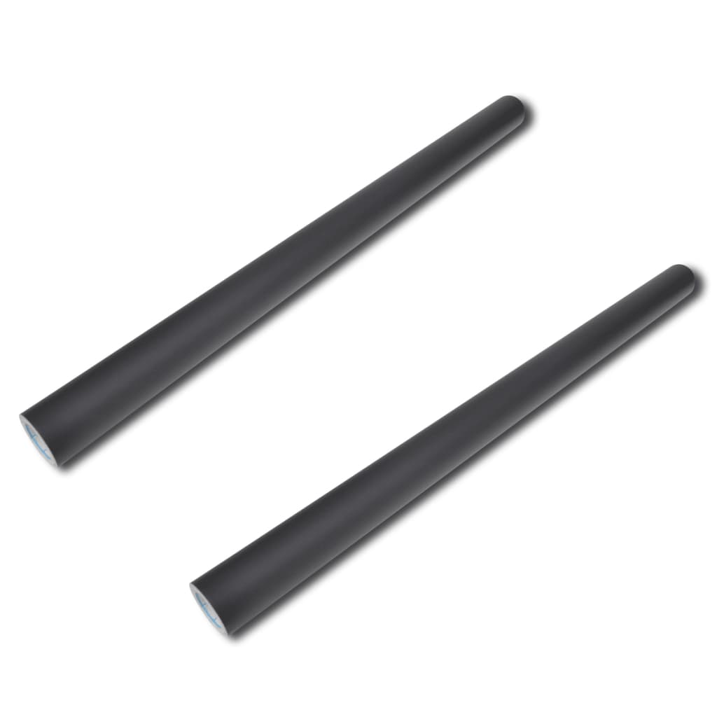 vidaXL Naklejana tablica kredowa (0,45x2m), 2 rolki i kreda w zestawie