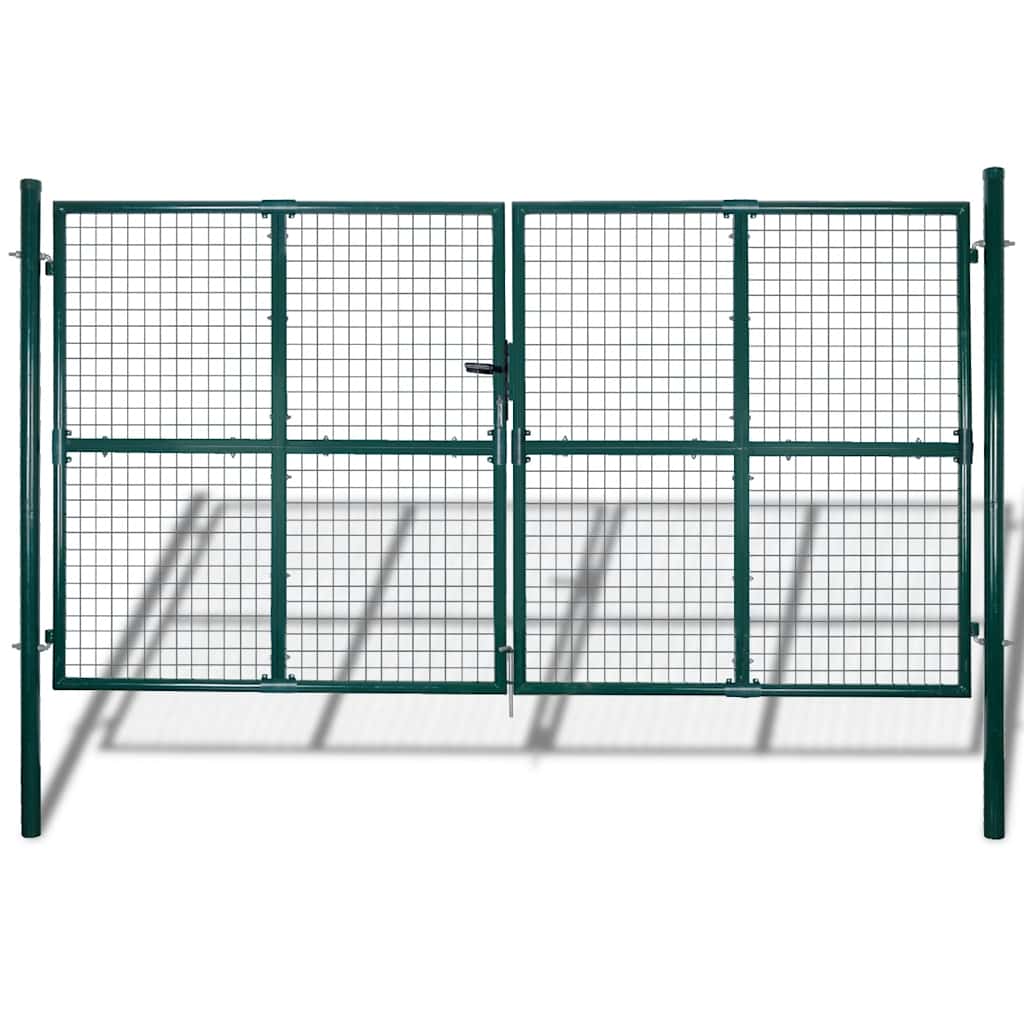 vidaXL Ogrodowa brama ogrodowa z siatki, krata ścienna, 300x175 cm
