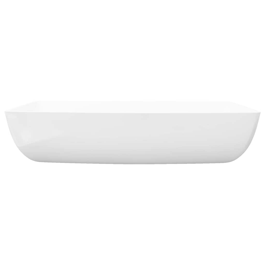 Luksusowa umywalka prostokątna 71 x 39 cm ceramika