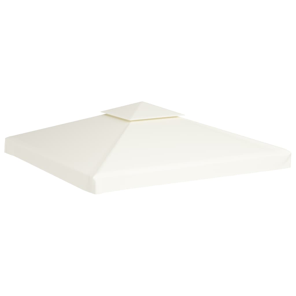 vidaXL Zadaszenie altany ogrodowej, 310 g/m², kremowe, 3x3 m