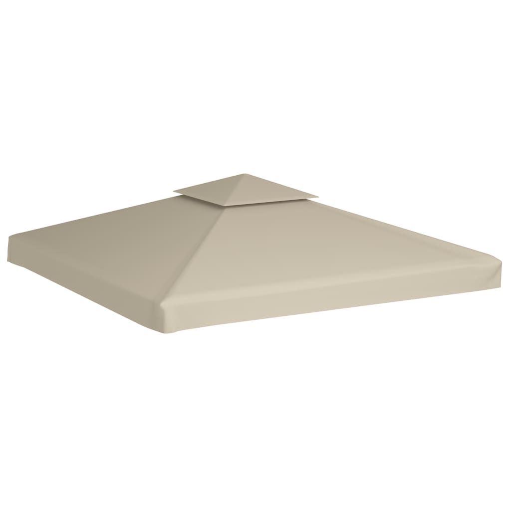 vidaXL Zadaszenie altany ogrodowej, 310 g/m², beżowe, 3x3 m