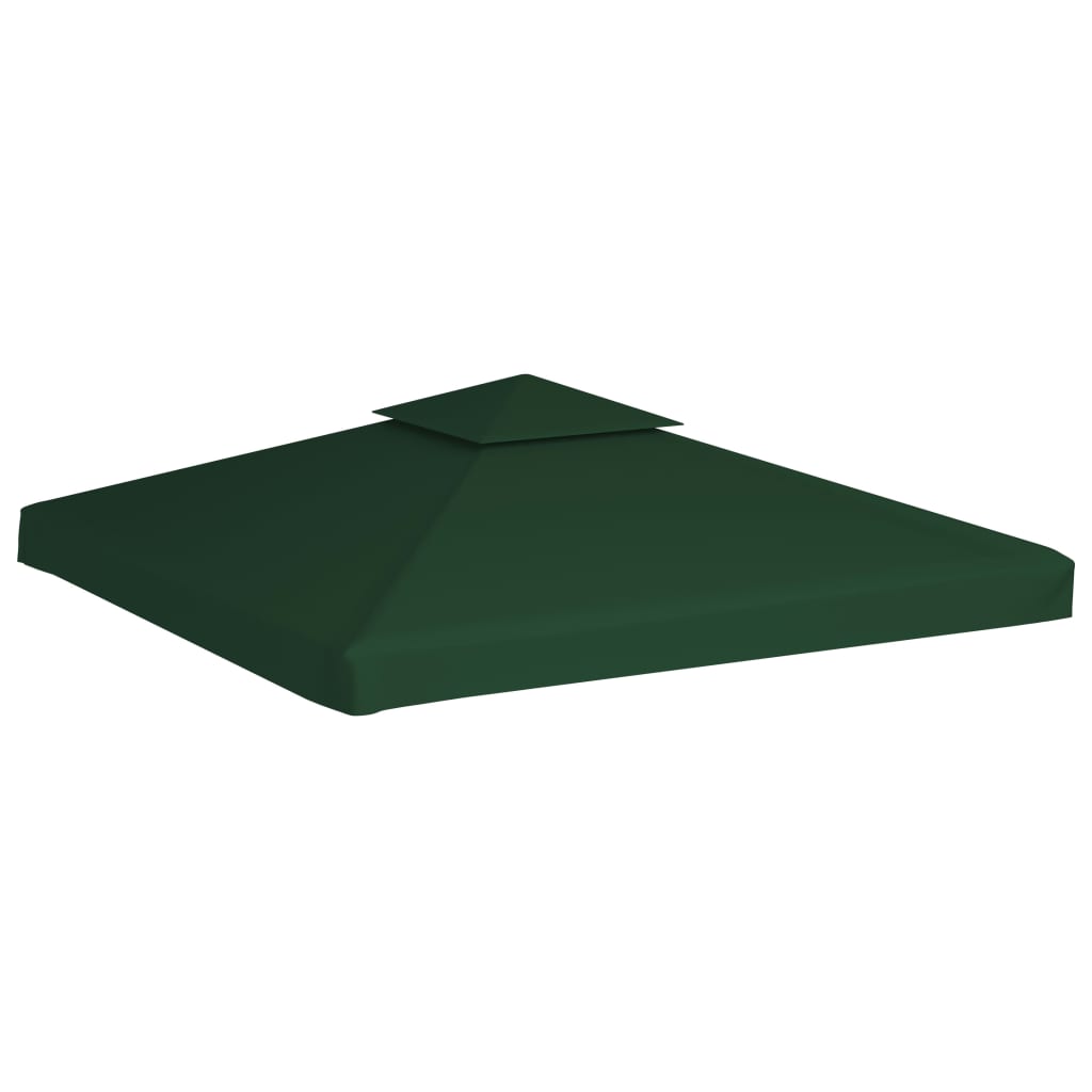 vidaXL Zadaszenie altany ogrodowej, 310 g/m², zielone, 3x3 m