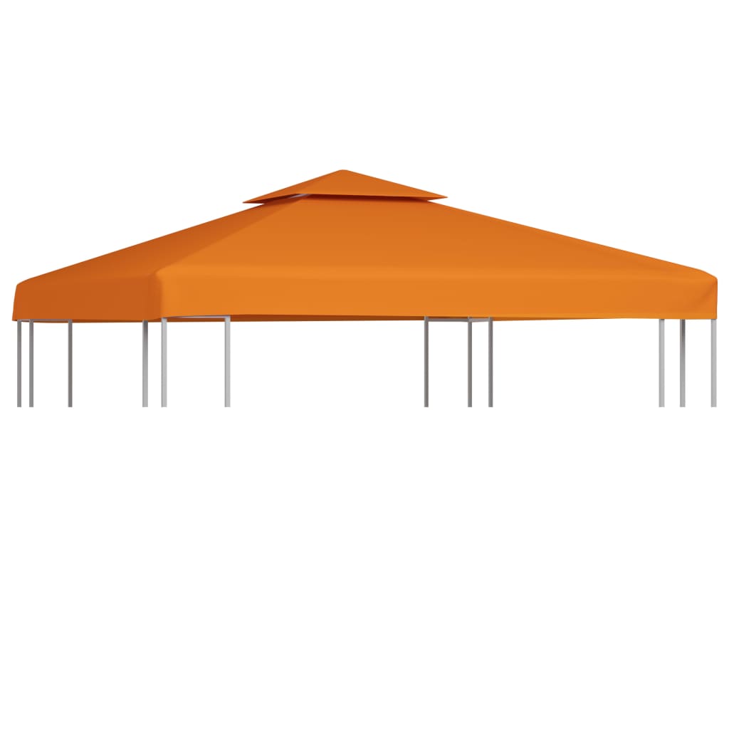 vidaXL Zadaszenie altany ogrodowej, 310 g/m², pomarańczowe, 3x3 m