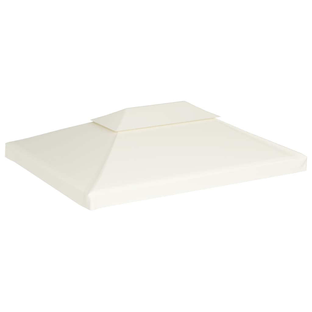 vidaXL Zadaszenie altany ogrodowej, 310 g/m², kolor śmietankowy, 3x4 m