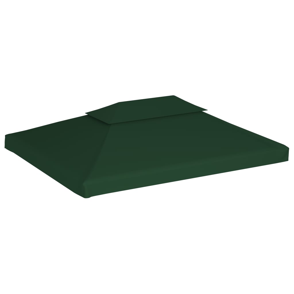 vidaXL Zadaszenie altany ogrodowej, 310 g/m², zielone, 3x4 m
