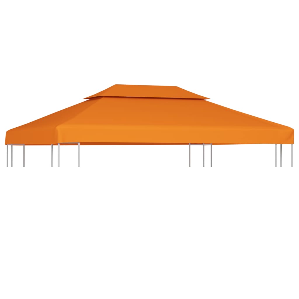 vidaXL Zadaszenie altany ogrodowej, 310 g/m², pomarańczowe, 3x4 m