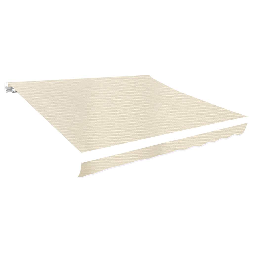 vidaXL Zapasowa tkanina na markizę, kremowa, 3x2,5 m, poliester