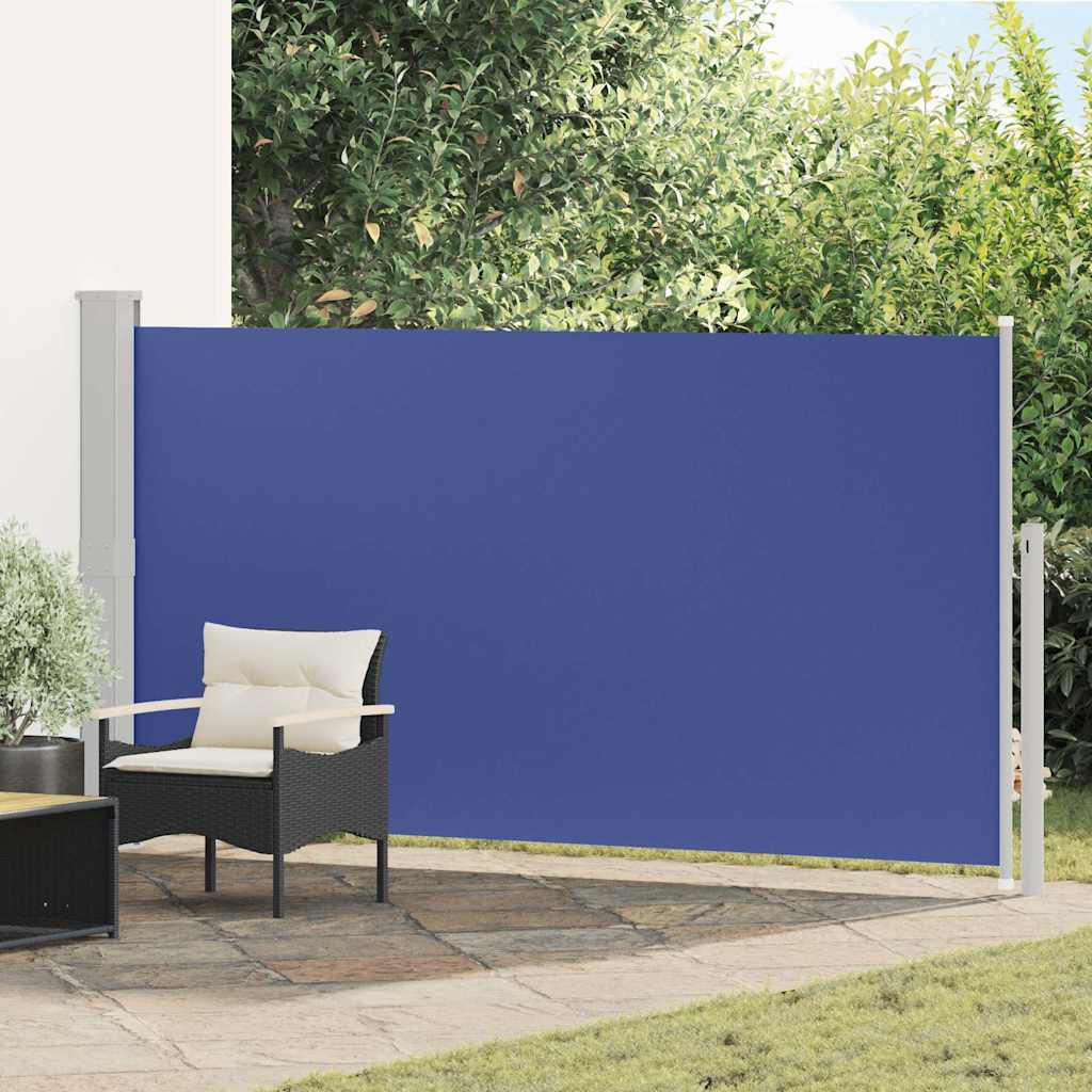vidaXL Markiza boczna na taras, 160 x 300 cm, niebieska