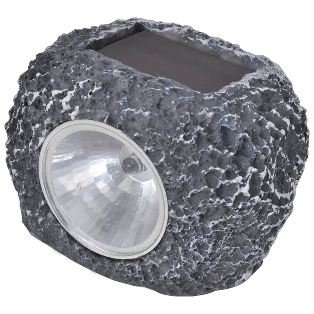 vidaXL Kamienie z lampkami solarnymi LED, 12 szt.