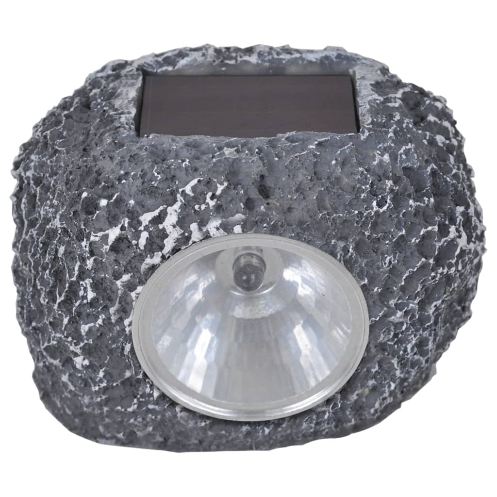 vidaXL Kamienie z lampkami solarnymi LED, 12 szt.