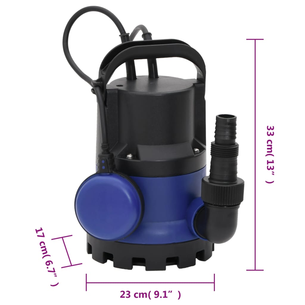 vidaXL Pompa zanurzeniowa do brudnej wody, 400 W