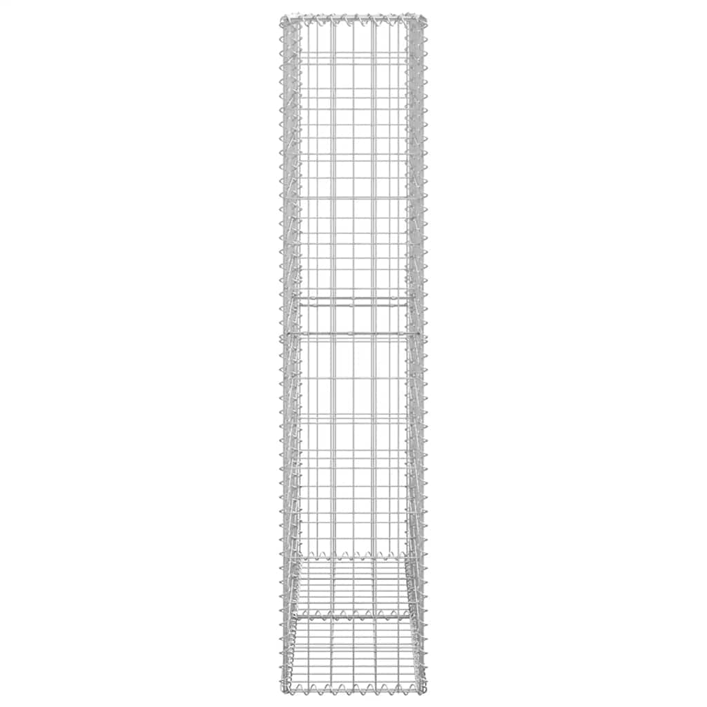 vidaXL Kosz gabionowy z pokrywami, drut galwanizowany, 150x100x30 cm