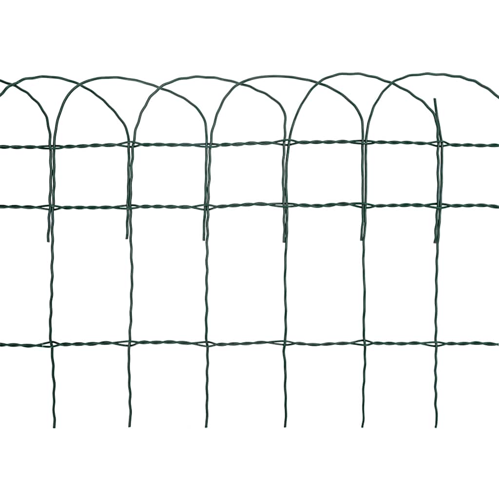 vidaXL Obrzeże ogrodowe, malowane proszkowo żelazo, 10x0,4 m