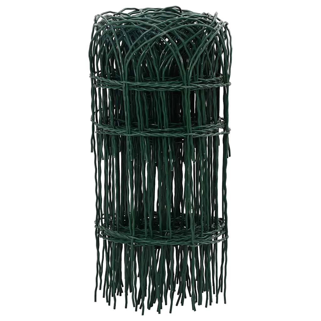 vidaXL Obrzeże ogrodowe, malowane proszkowo żelazo, 25 x 0,4 m