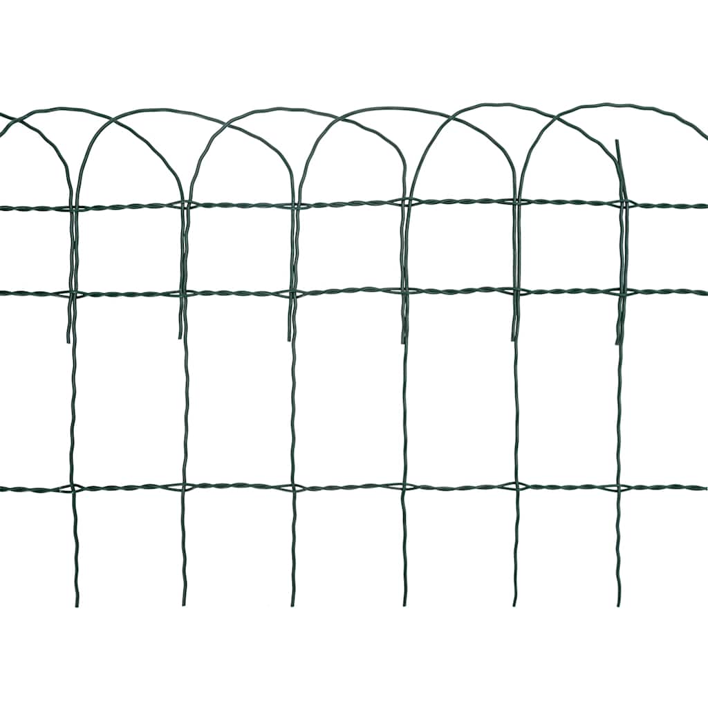 vidaXL Obrzeże ogrodowe, malowane proszkowo żelazo, 25 x 0,4 m