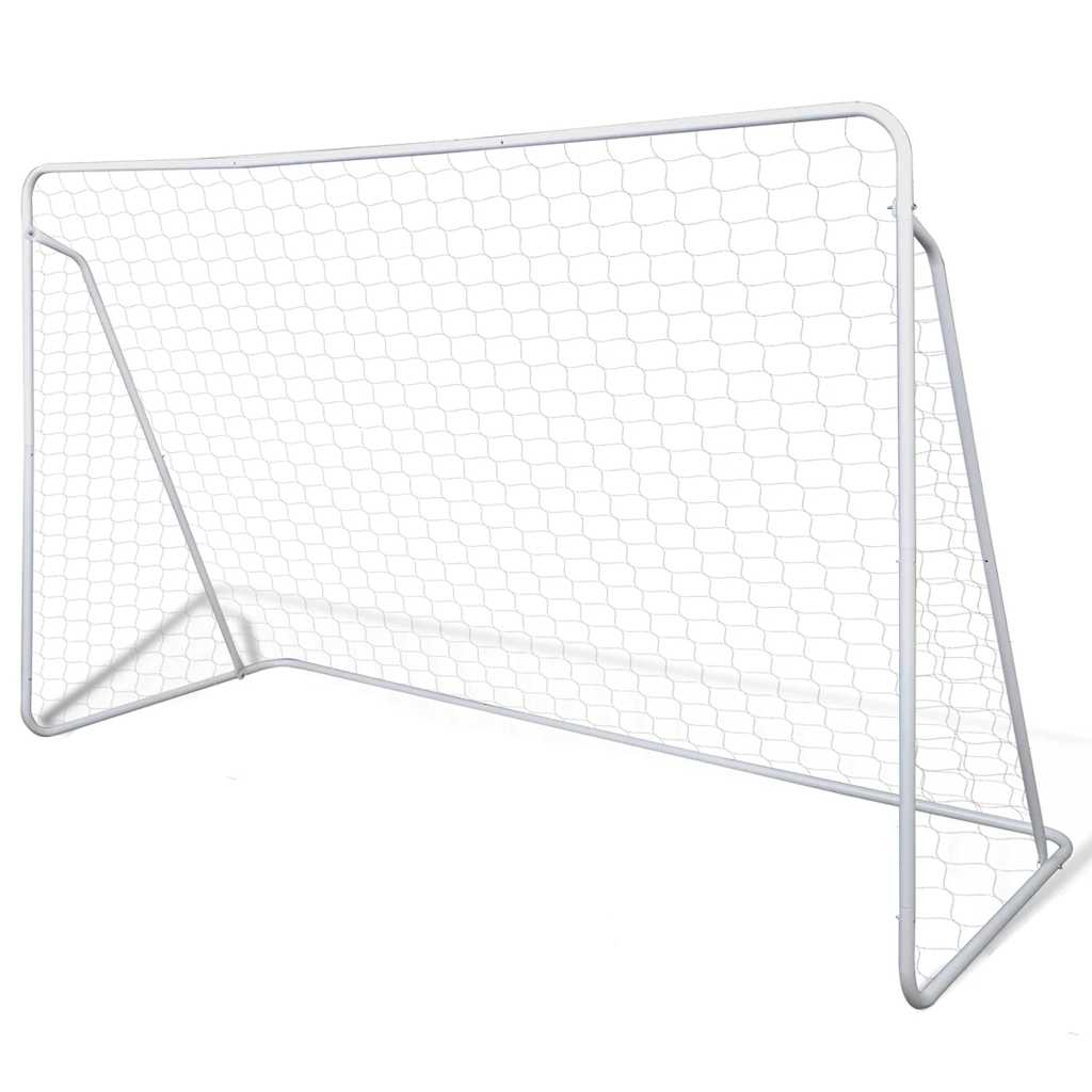 vidaXL Bramka do piłki nożnej, 240x90x150 cm, stal