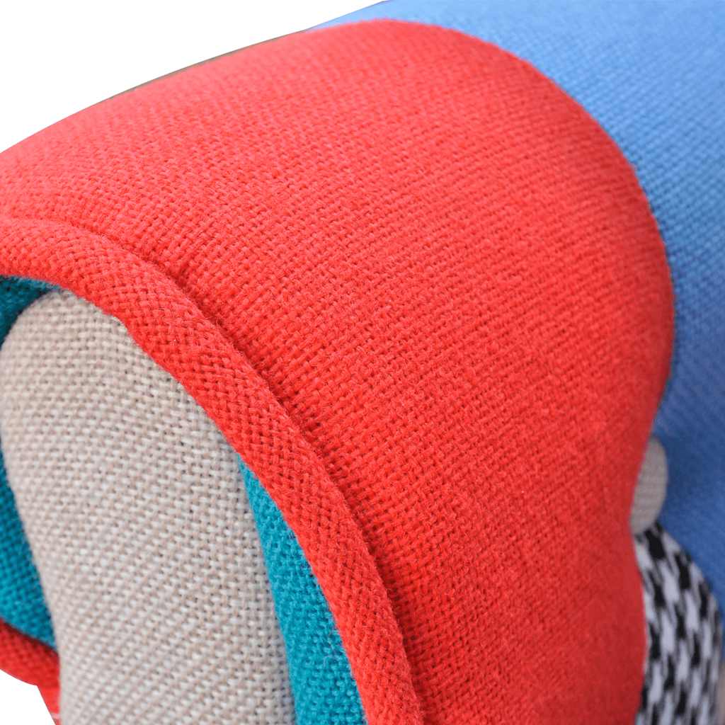 vidaXL Fotel patchworkowy