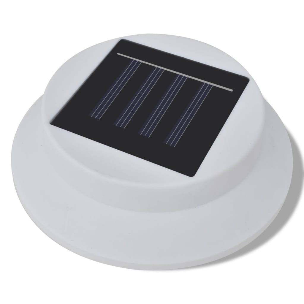 vidaXL Ogrodowe lampy solarne, 6 szt., białe