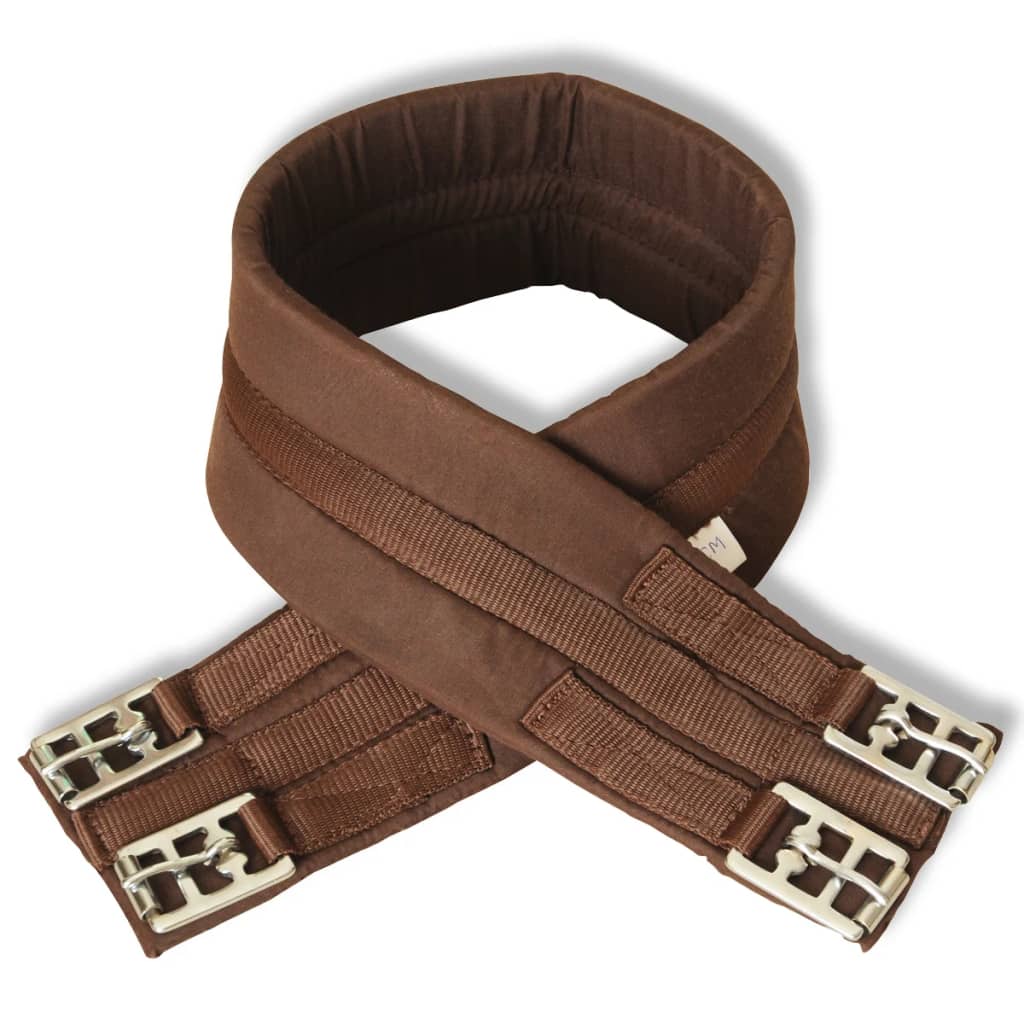 vidaXL Siodło z wyposażeniem, 16'', prawdziwa skóra, brązowe, 14 cm