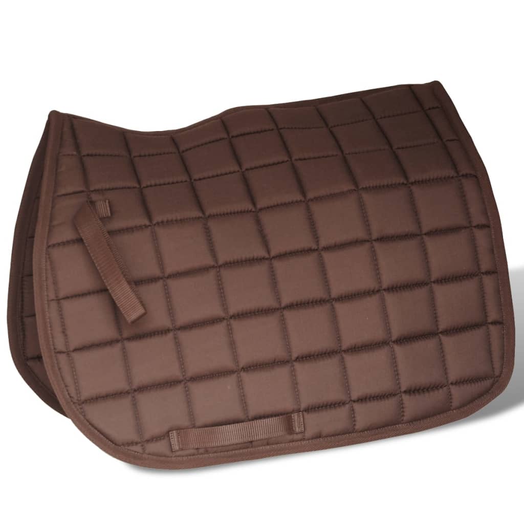 Zestaw do osiodłania konia 17,5" z naturalnej skóry brązowy 18 cm 5w1