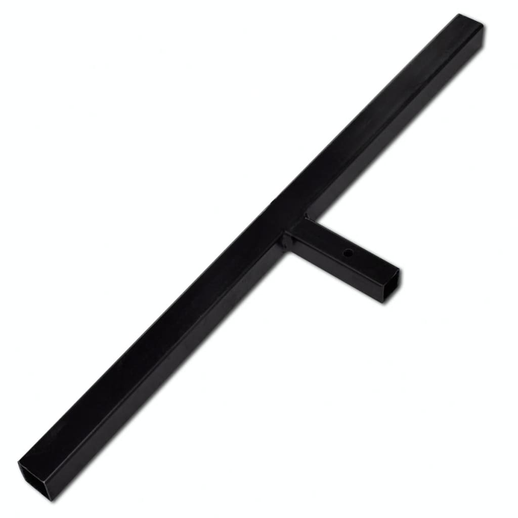 vidaXL Świder z rączką, 80 mm, podwójna spirala, stalowy, czarny