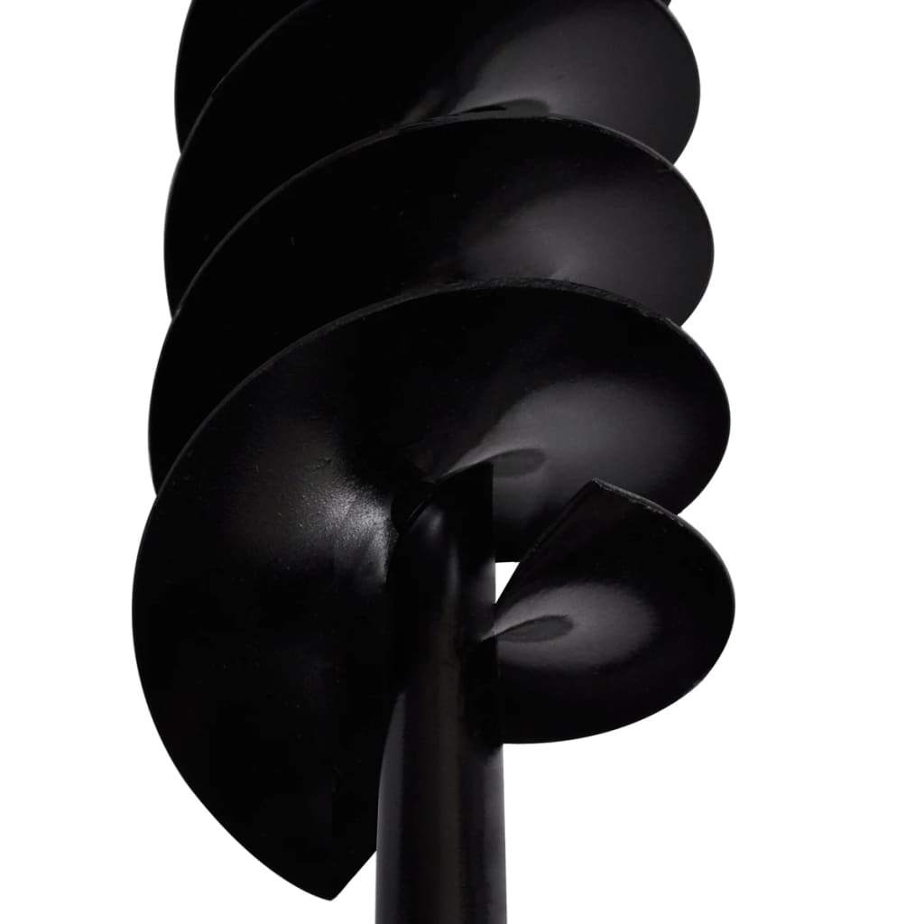 vidaXL Świder z rączką, 100 mm, podwójna spirala, stalowy, czarny