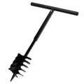 vidaXL Świder z uchwytem, 180 mm, potrójna spirala, stalowy, czarny