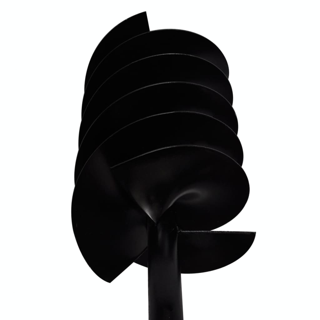 vidaXL Świder z uchwytem, 200 mm, potrójna spirala, stalowy, czarny