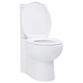 vidaXL Ceramiczna muszla klozetowa, narożna, biała